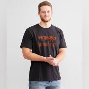 Wrangler Buffalo Trace Men’s Black Graphic T-Shirt Medium